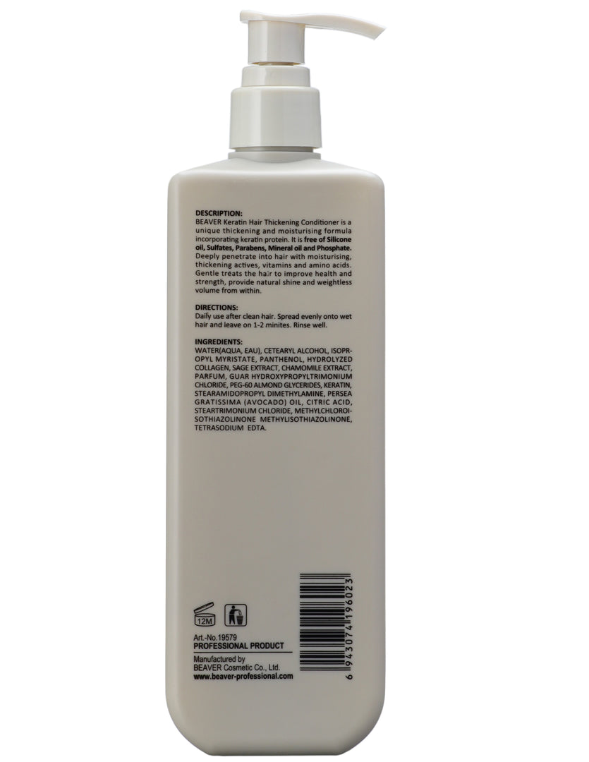 Beaver-Keratin Hair
Thickening Shampoo